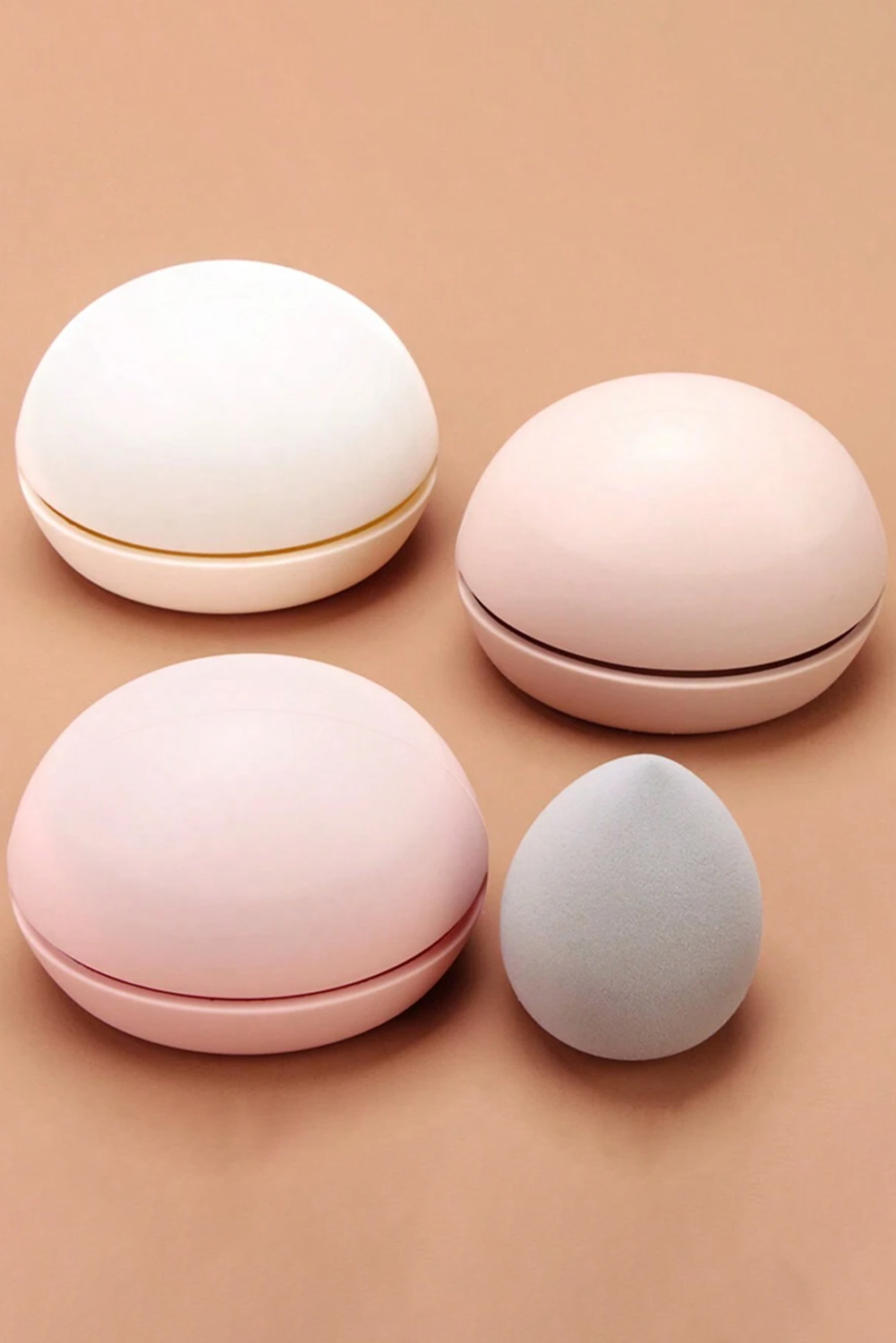 Light Pink Makeup Sponge Organizer