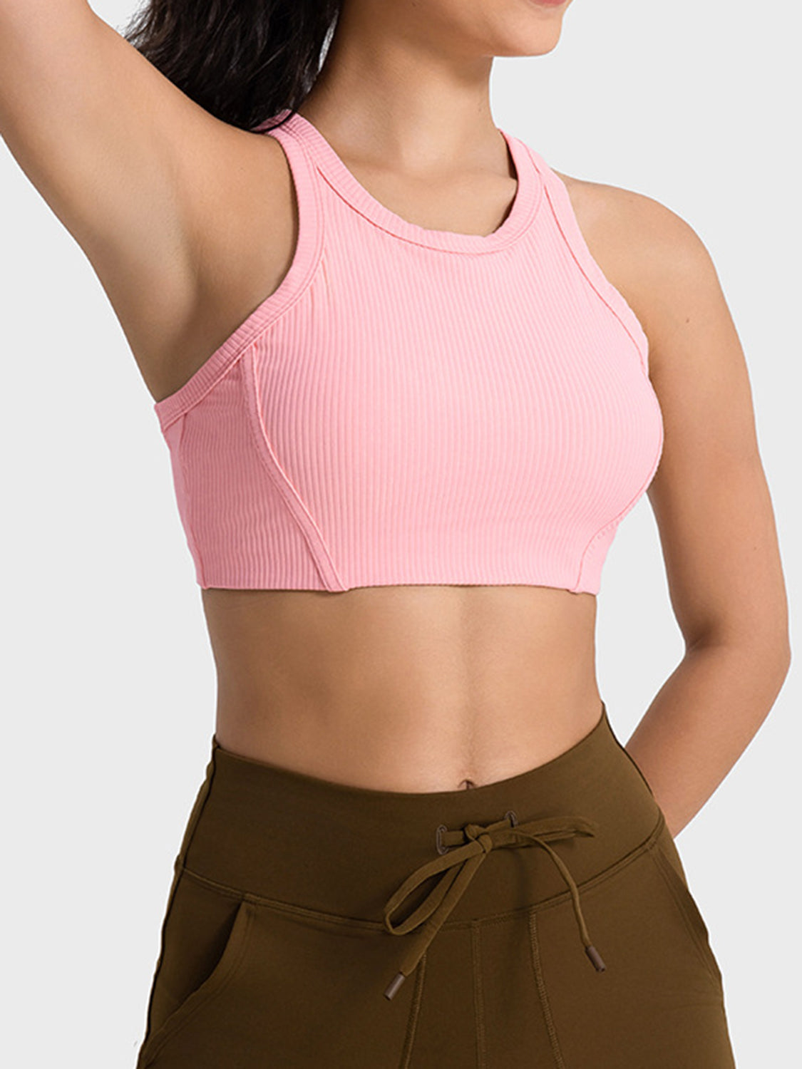 Millennia Wide Strap Cropped Sport Tank